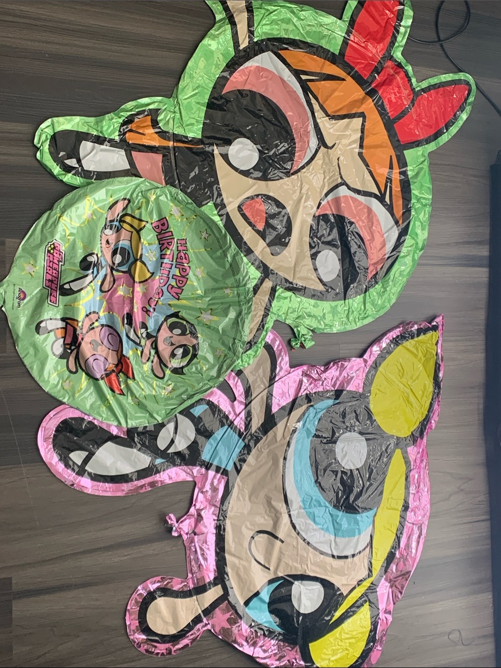 VINTAGE 1999 powerpuff girls birthday party balloons by anagram READ DISC